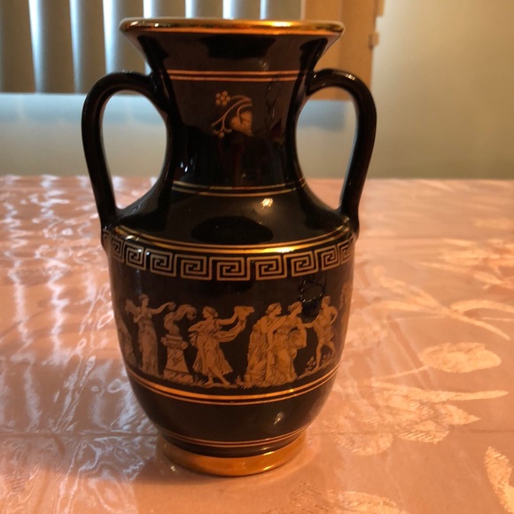 SPATHAS KERAMIK Other - GREEK VASE IN BLACK WITH 24 K GOLD DESIGNS